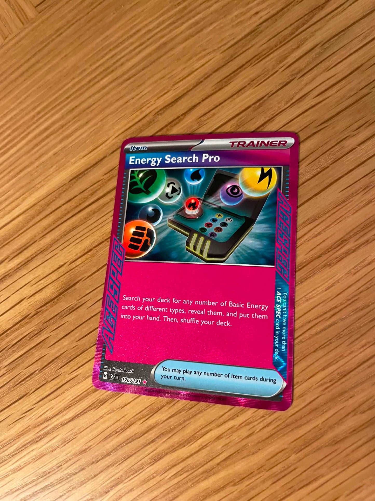 Energy Search Pro 176/191 – ACE SPEC Rare – Surging Sparks