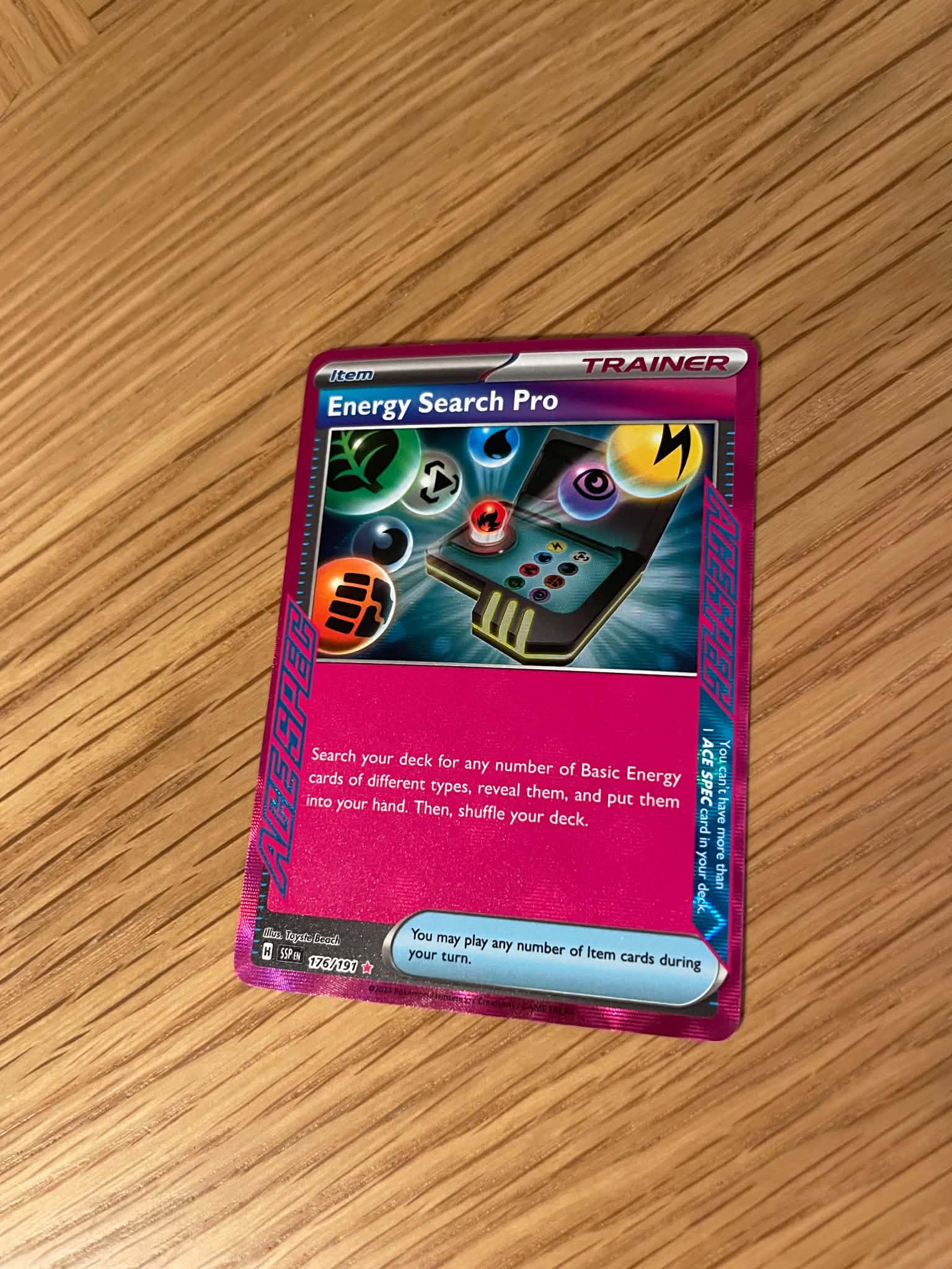 Energy Search Pro 176/191 – ACE SPEC Rare – Surging Sparks