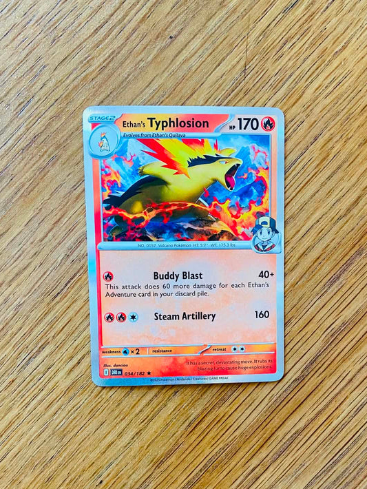 Ethan’s Typhlosion 034/182 – Reverse Holo – Destined Rivals