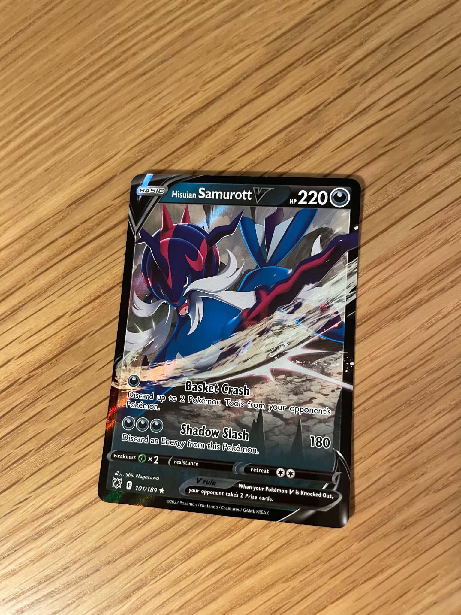 Hisuian Samurott V 101/189 – Ultra Rare – Astral Radiance