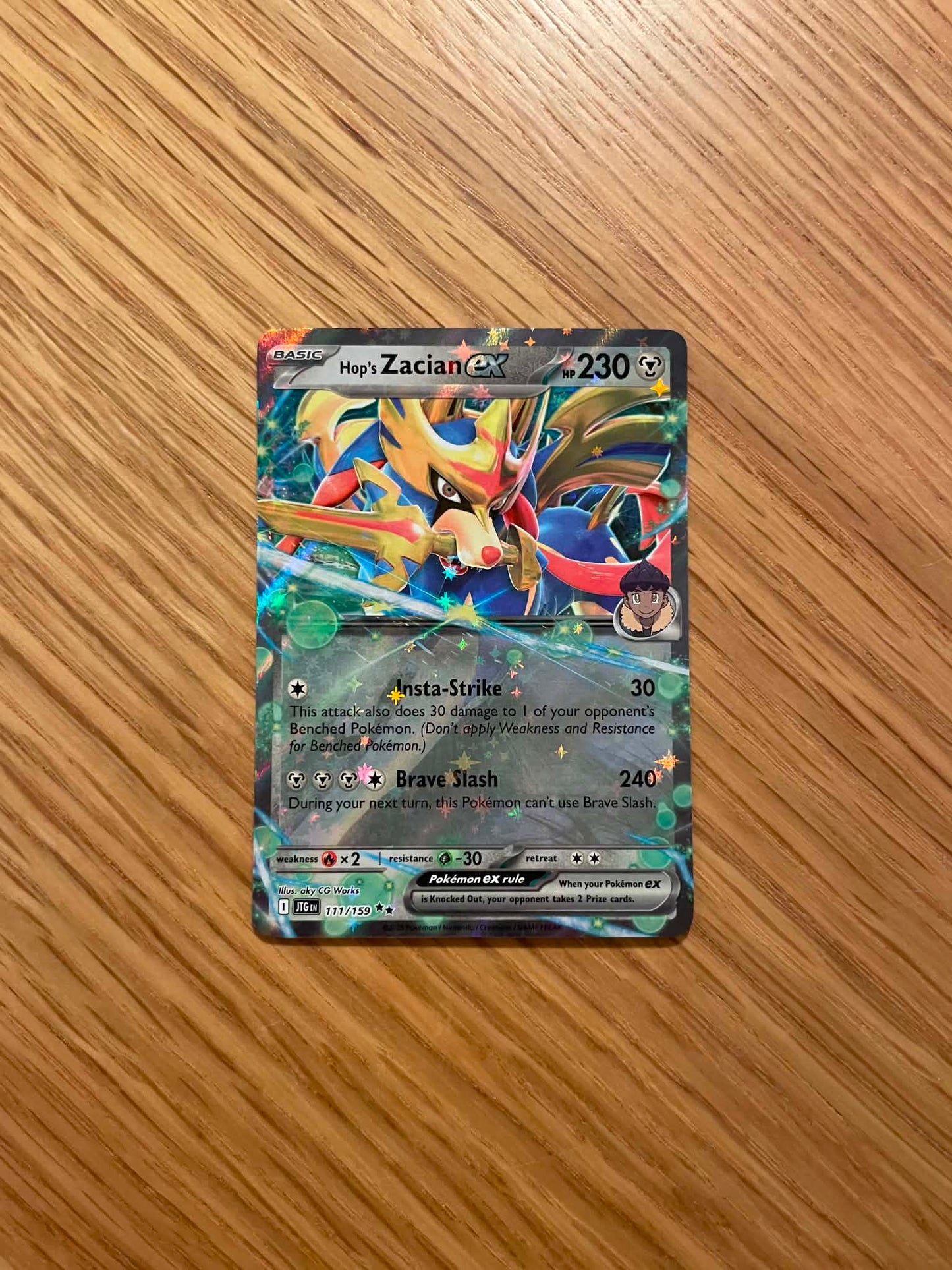 Hop’s Zacian ex 111/159 – Double Rare – Journey Together