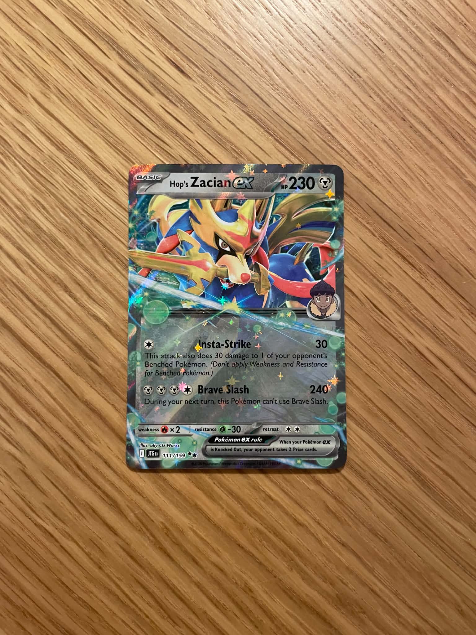 Hop’s Zacian ex 111/159 – Double Rare – Journey Together