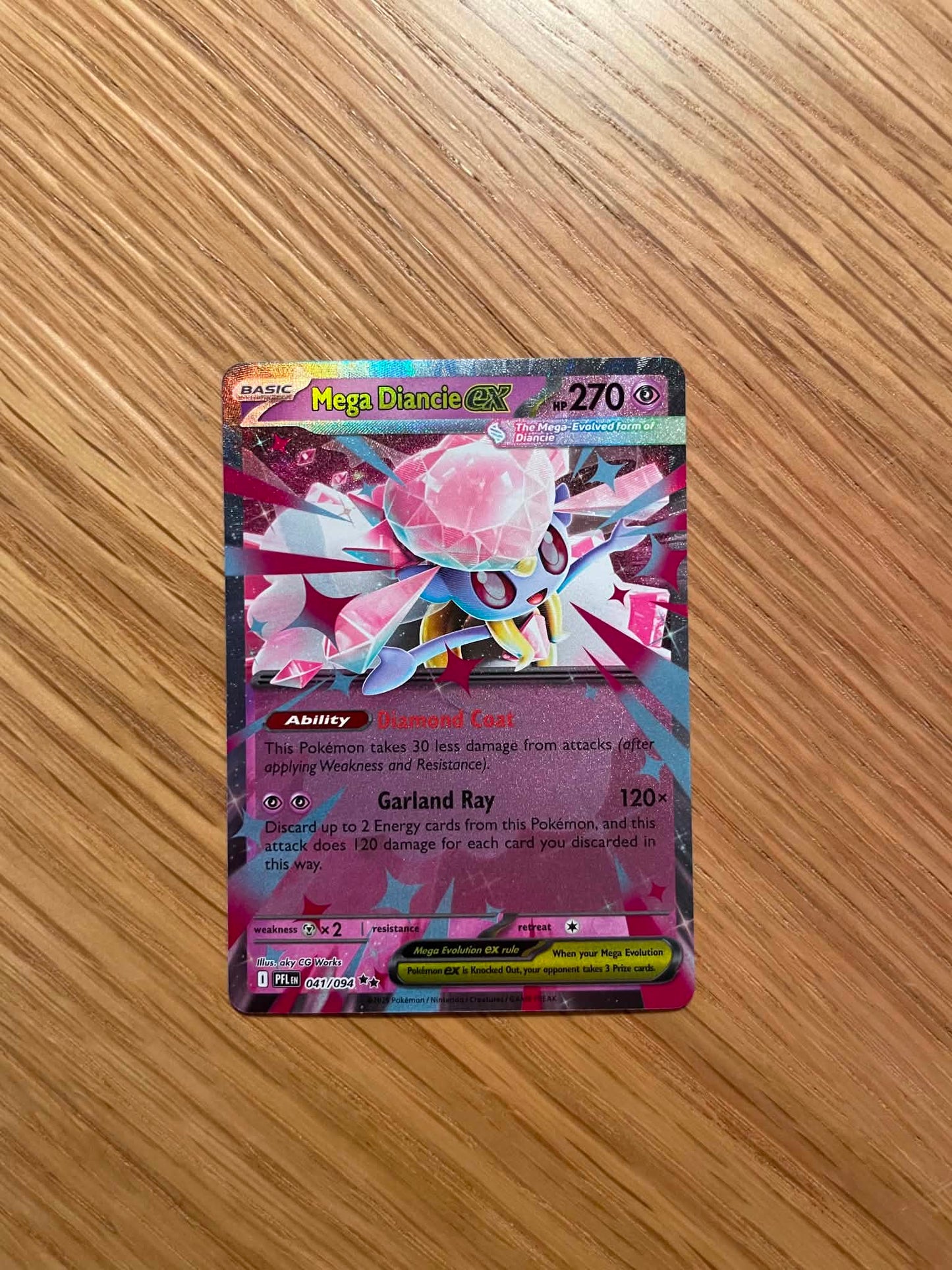 Mega Diancie ex 041/094 – Double Rare – Phantasmal Flames