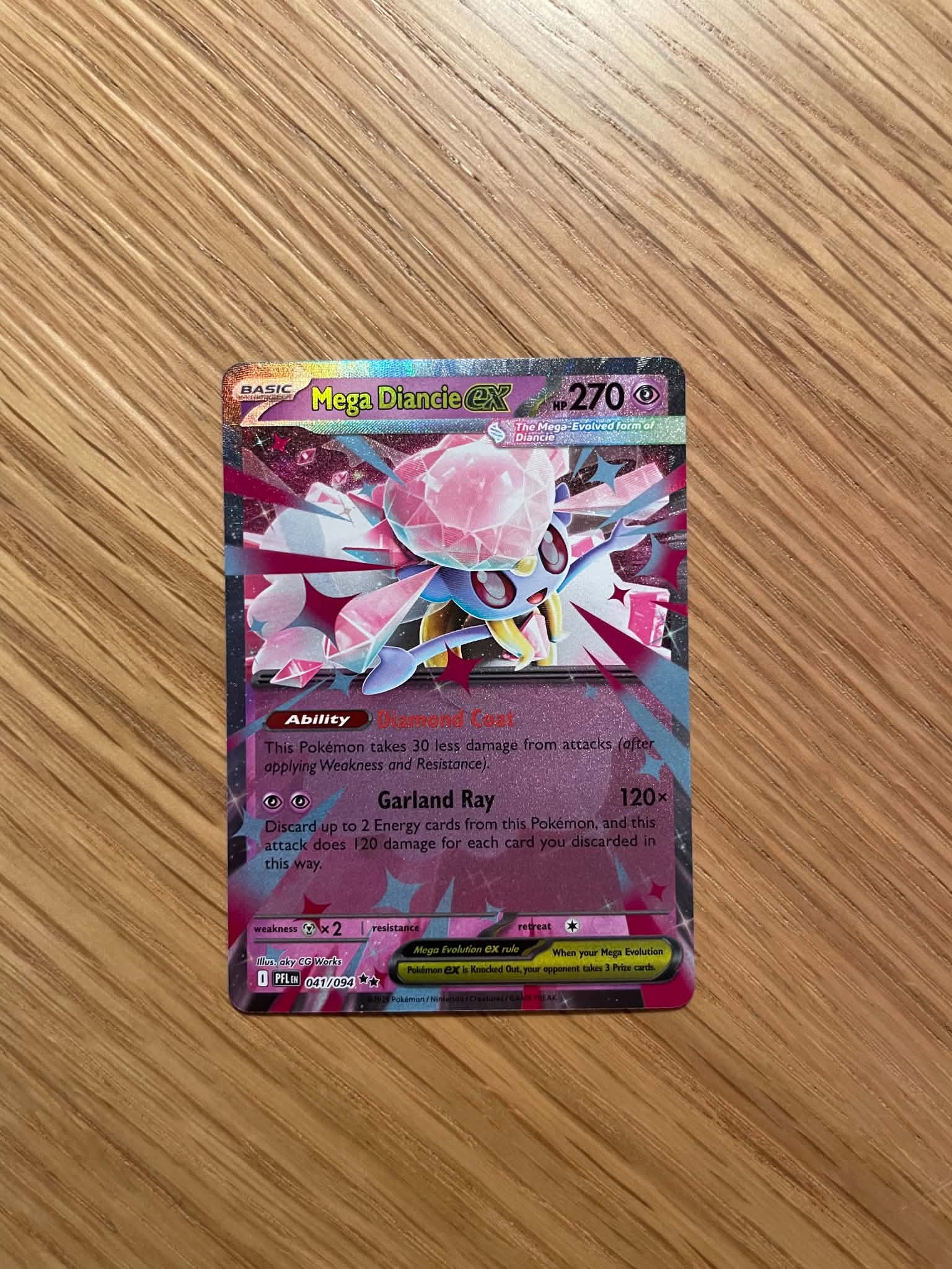 Mega Diancie ex 041/094 – Double Rare – Phantasmal Flames