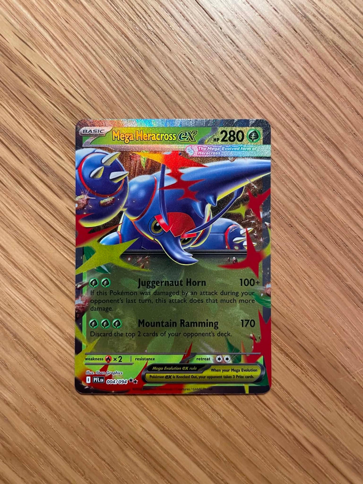 Mega Heracross ex 004/094 – Double Rare – Phantasmal Flames