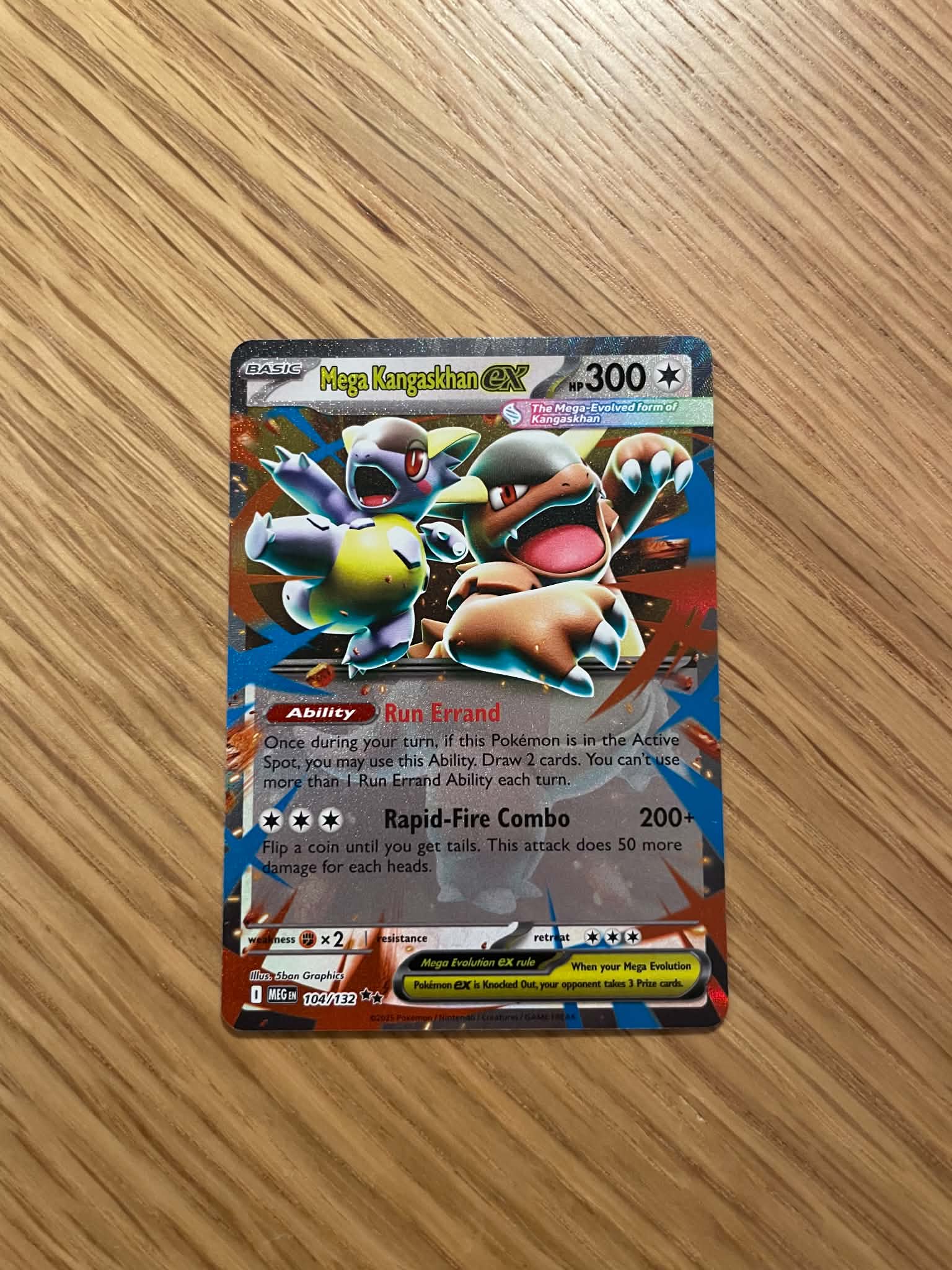 Mega Kangaskhan ex 104/132 – Double Rare – Mega Evolution
