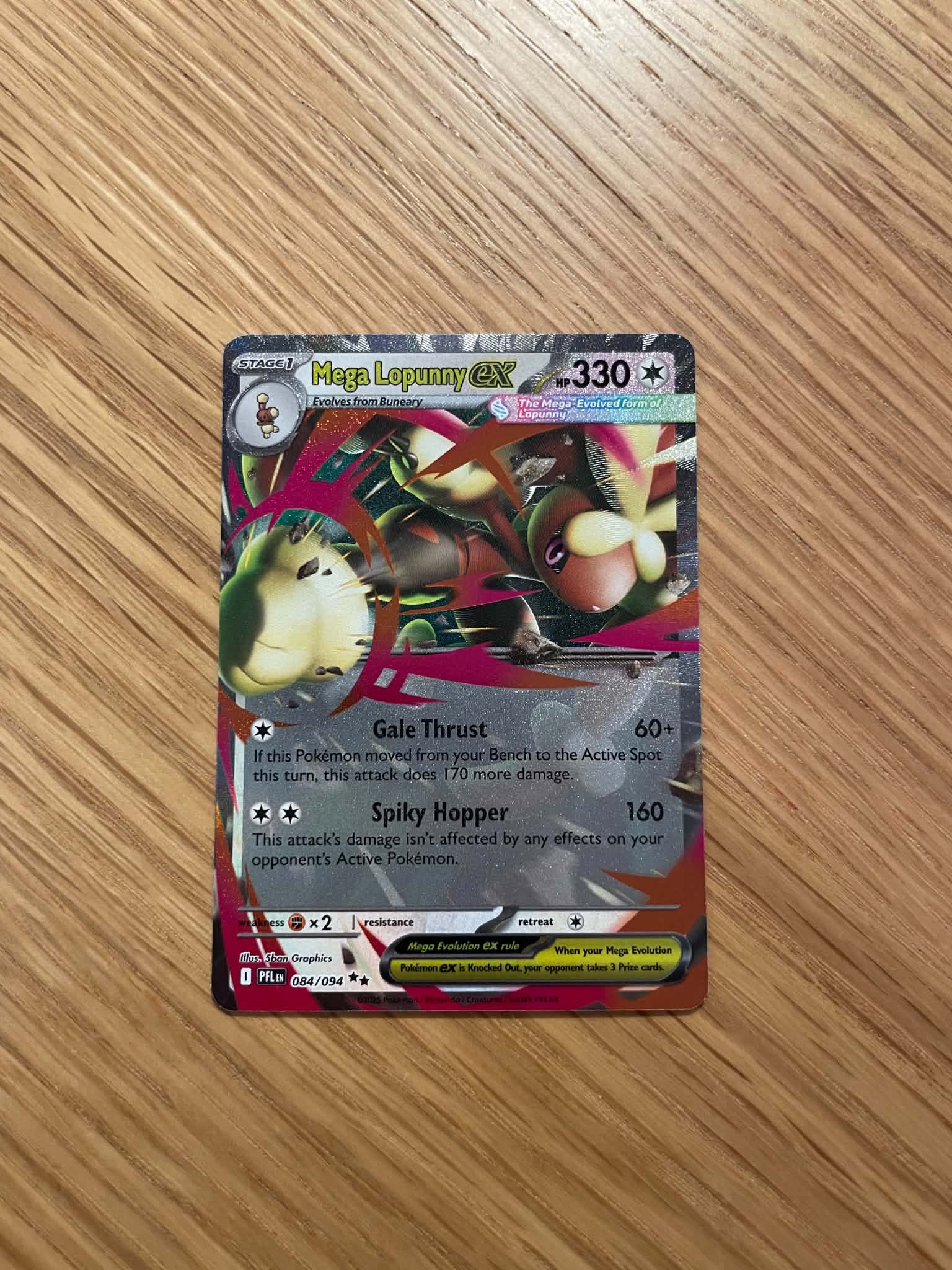 Mega Lopunny ex 084/094 – Double Rare – Phantasmal Flames