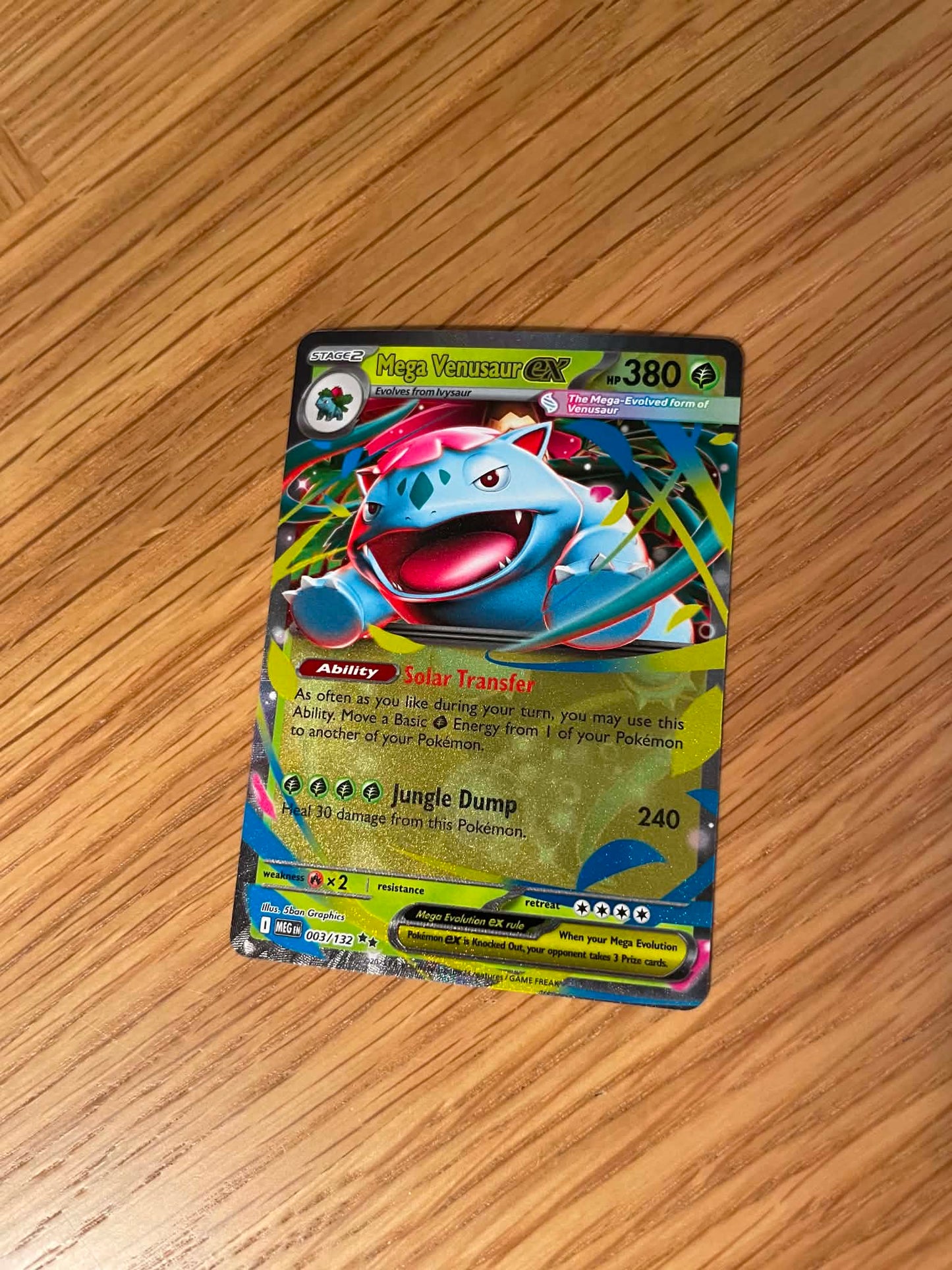 Mega Venusaur ex 003/132 – Double Rare – Mega Evolution