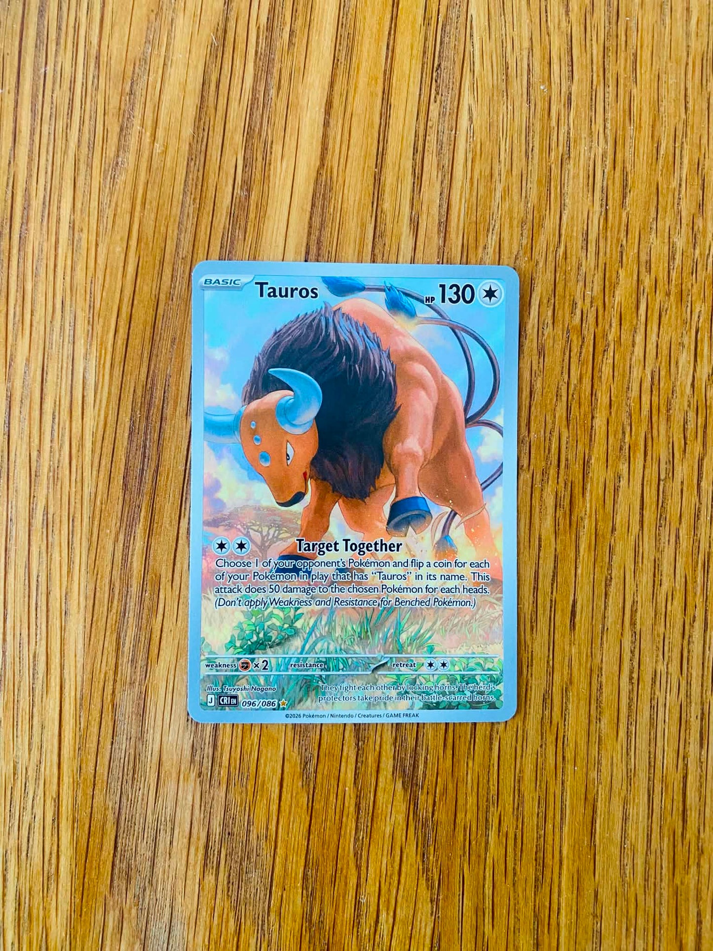 Tauros 096/086 – Illustration Rare – Chaos Rising