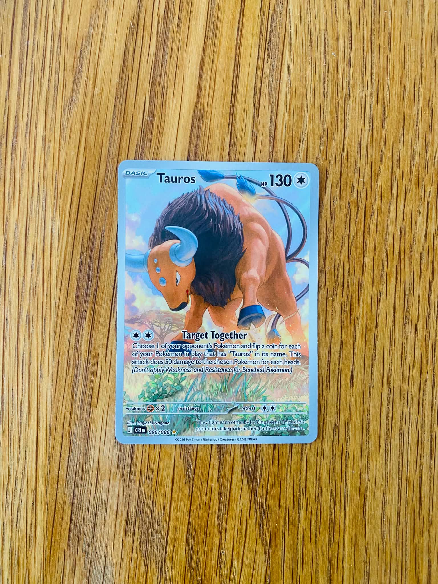 Tauros 096/086 – Illustration Rare – Chaos Rising