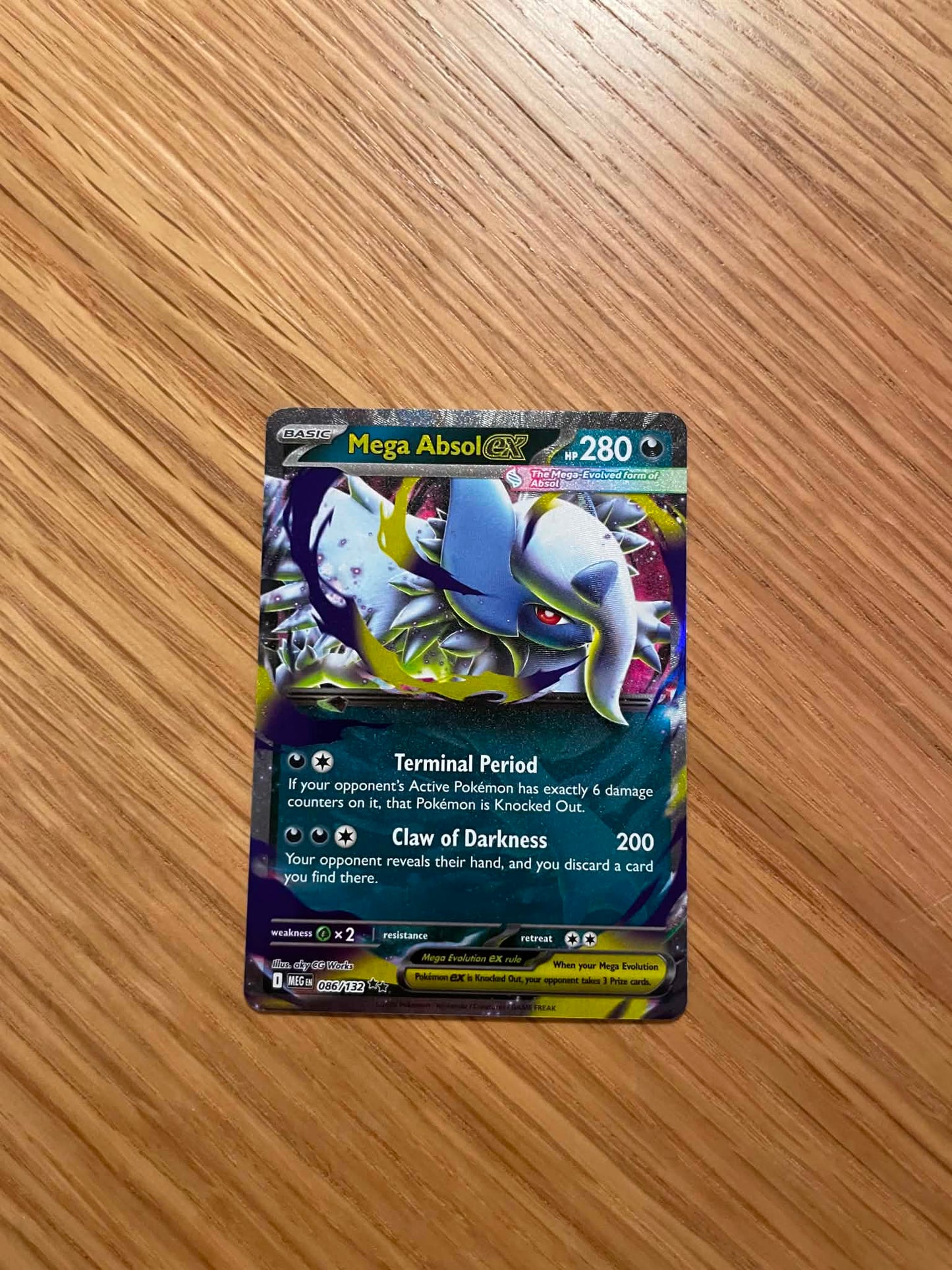 Mega Absol ex 086/132 – Double Rare – Mega Evolution
